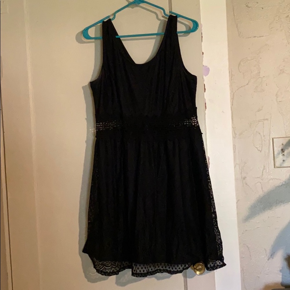 Black lace dress